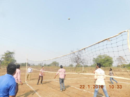 Volleyball Competition in College Day  